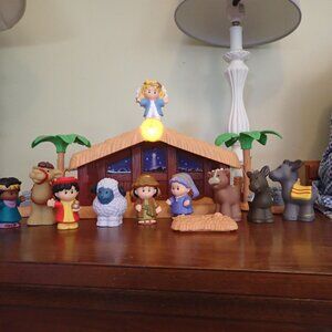 Fisher-Price Little People Deluxe Christmas Story Nativity Playset Missing Parts